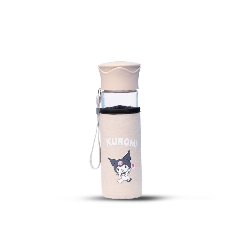 Glass Water Bottle With cover – 350ml