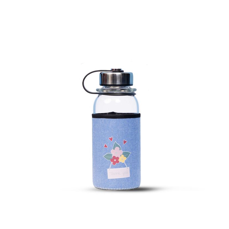 Glass Water Bottle With Cover – 1000ml
