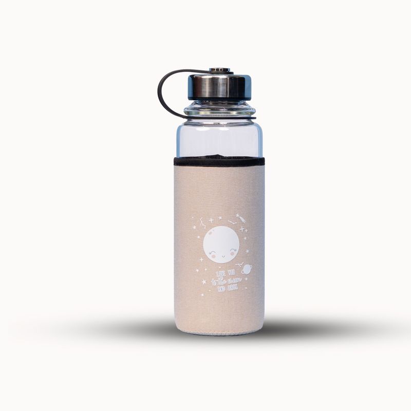Glass Water Bottle With Cover – 1150ml