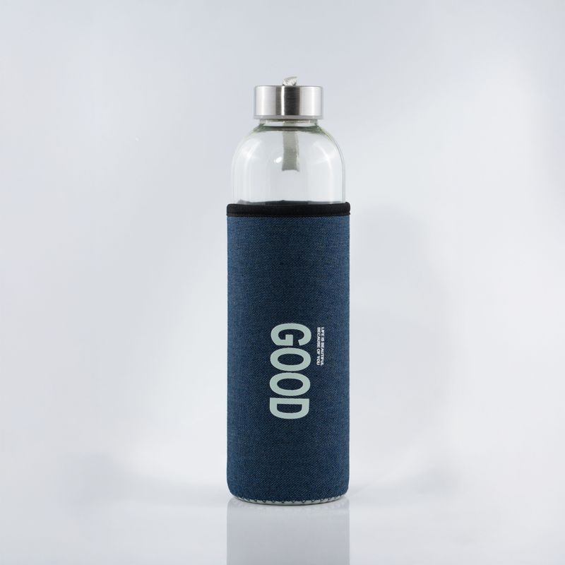 Glass Water Bottle With Cover – 700ml