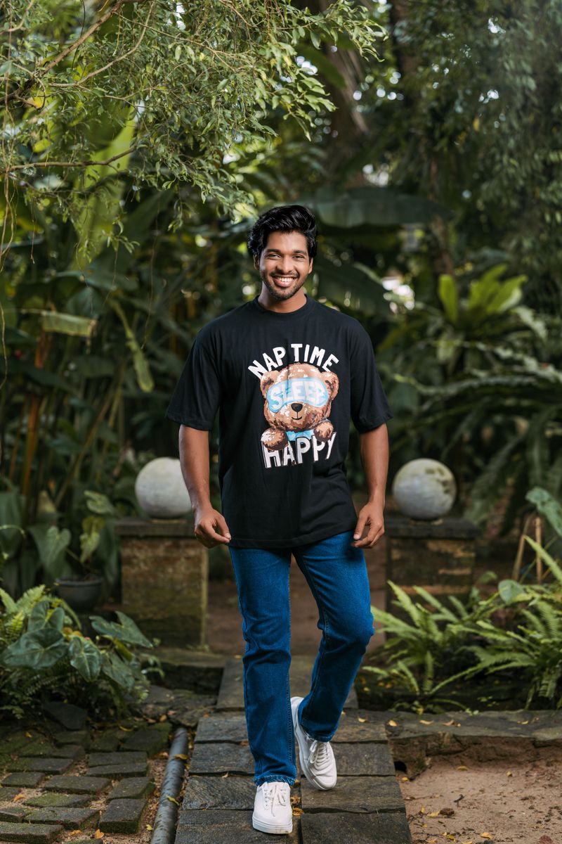  “Nap Time is Happy Hour” Graphic Men’s T-Shirt 