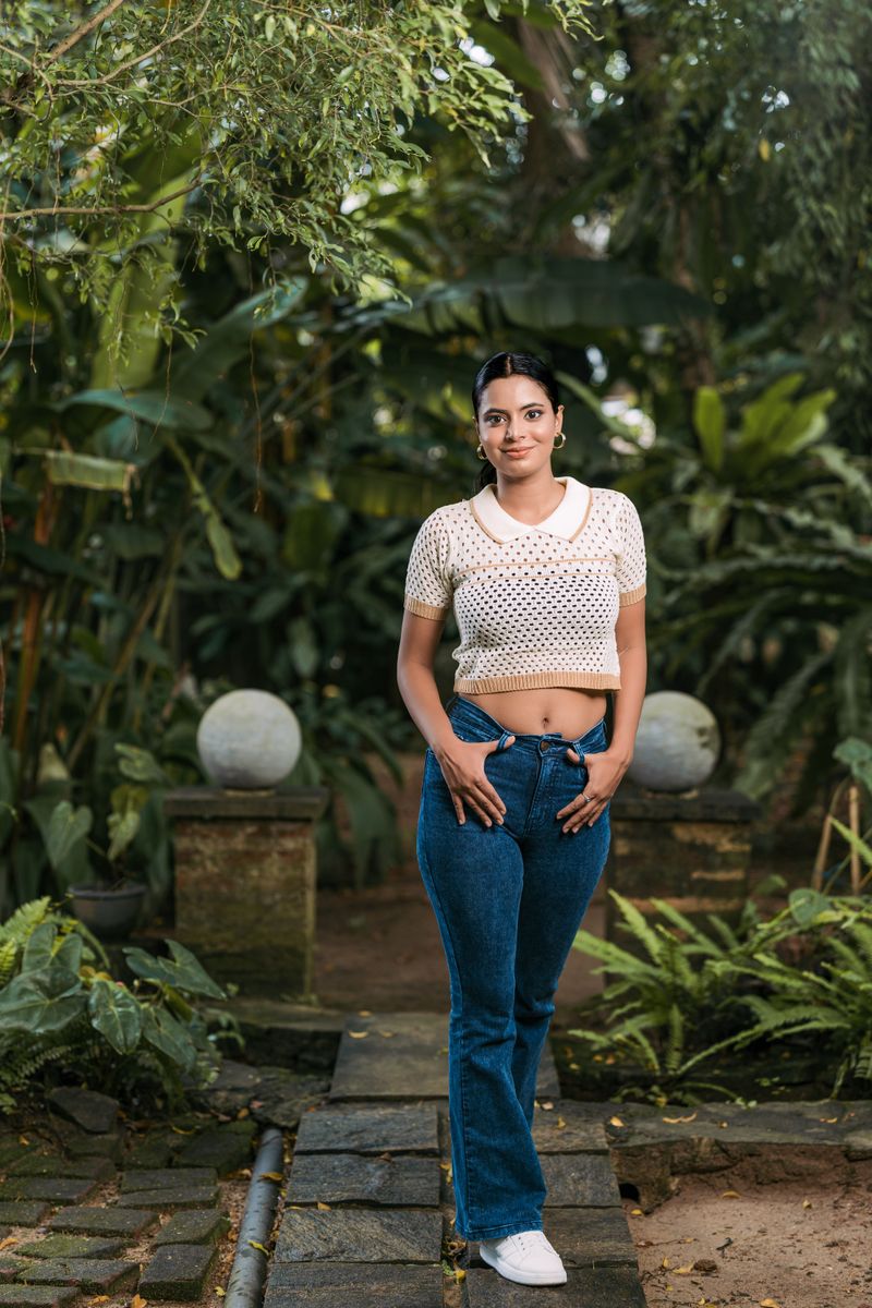 Crochet – Knit – Collared – Short Sleeved - Crop Top